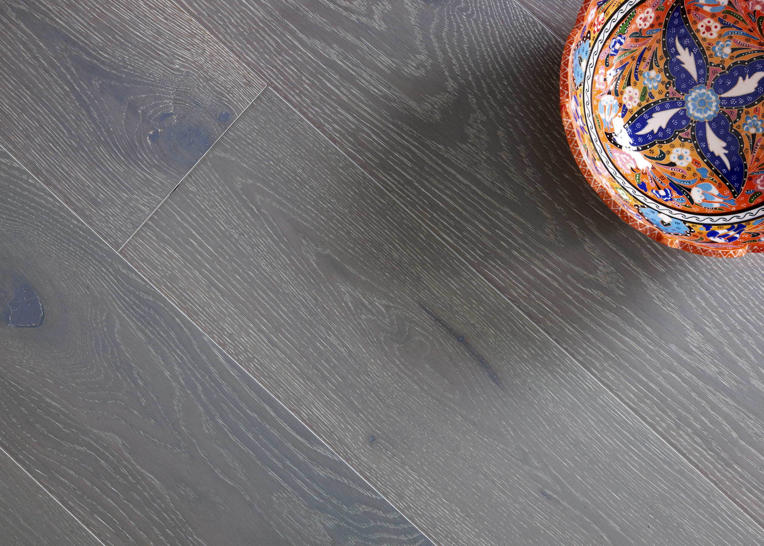 14(3)x190 Brushed & Grey UV Oiled Oak Flooring - M4001 - Image 3