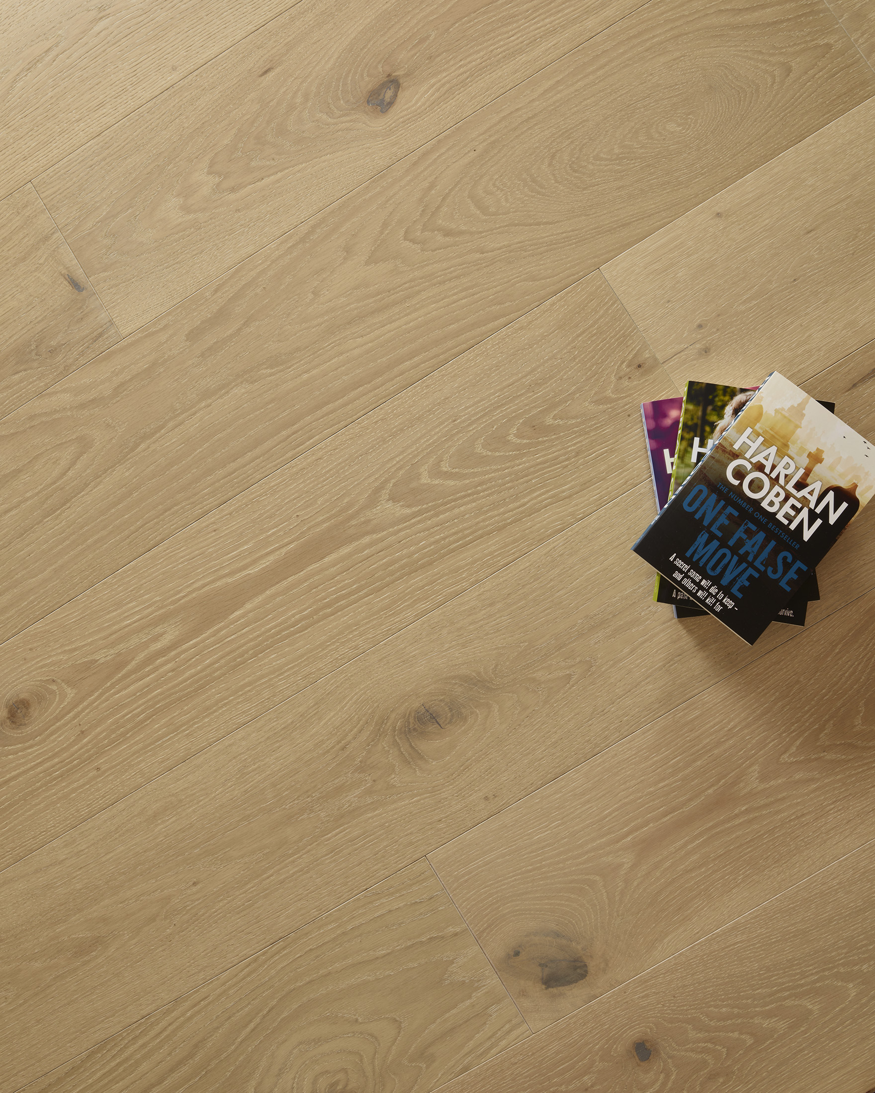 14(3)x190 Brushed Ice UV Oiled Oak Flooring M4003 - Image 3